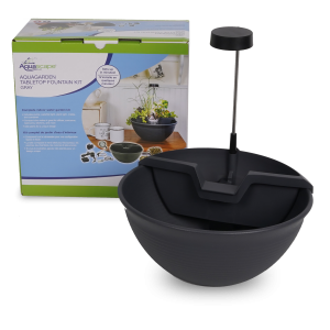 AQUAGARDEN TABLETOP FOUNTAIN KIT GRAY