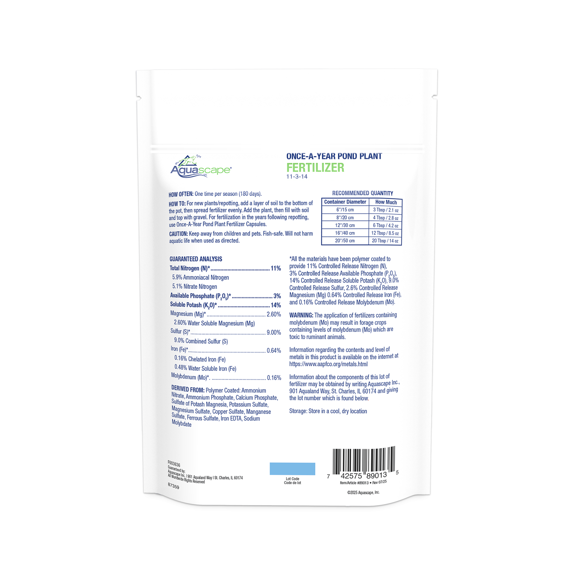 ONCE A YEAR POND PLANT FERTILIZER - Image 3
